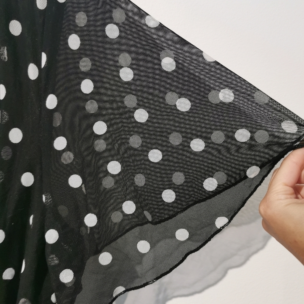 Addition Elle 2X polka dot black and white dress Plus Size High Low Modern Chic - Picture 4 of 7
